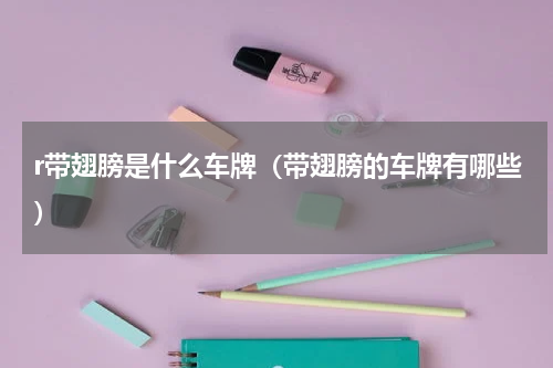 r带翅膀是什么车牌（带翅膀的车牌有哪些）