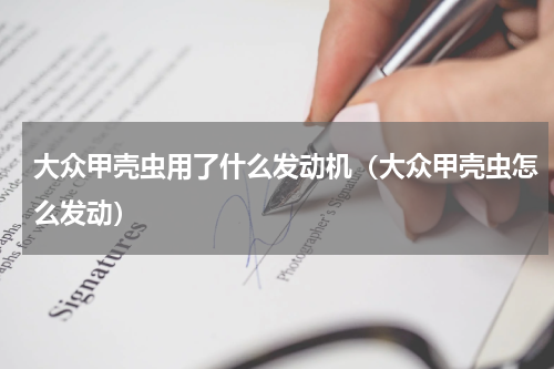 大众甲壳虫用了什么发动机（大众甲壳虫怎么发动）