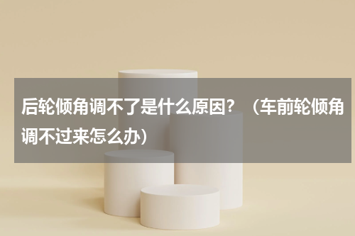 后轮倾角调不了是什么原因？（车前轮倾角调不过来怎么办）