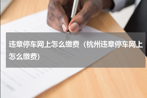 违章停车网上怎么缴费（杭州违章停车网上怎么缴费）