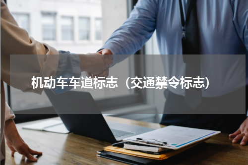 机动车车道标志（交通禁令标志）