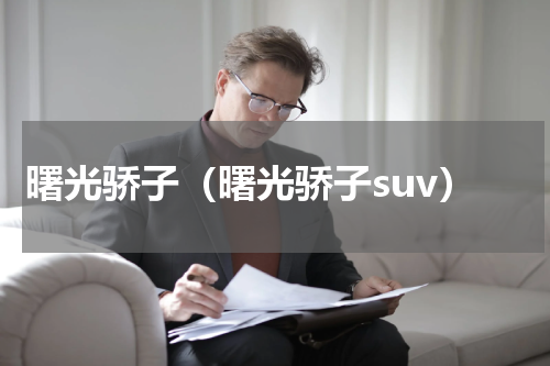 曙光骄子（曙光骄子suv）