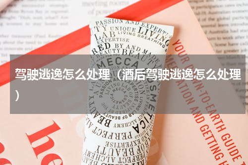 驾驶逃逸怎么处理（酒后驾驶逃逸怎么处理）