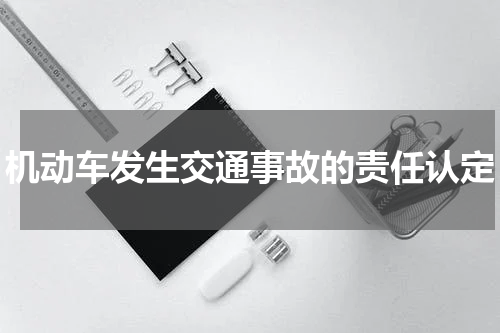 机动车发生交通事故的责任认定