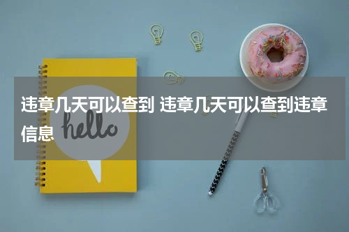 违章几天可以查到 违章几天可以查到违章信息