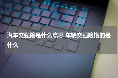 汽车交强险是什么意思 车辆交强险指的是什么