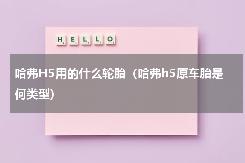 哈弗H5用的什么轮胎（哈弗h5原车胎是何类型）