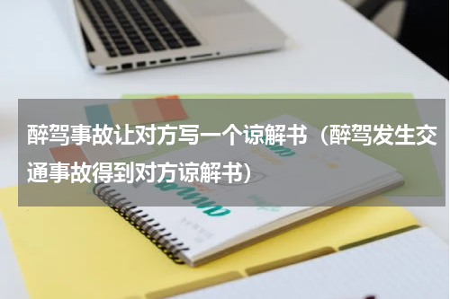 醉驾事故让对方写一个谅解书（醉驾发生交通事故得到对方谅解书）