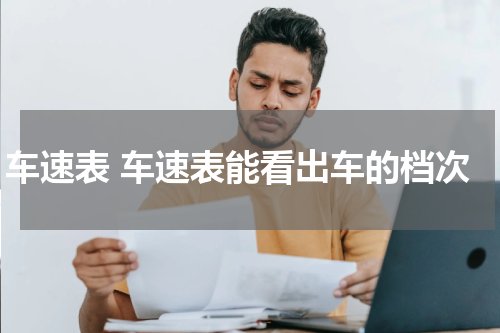 车速表 车速表能看出车的档次