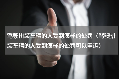 驾驶拼装车辆的人受到怎样的处罚（驾驶拼装车辆的人受到怎样的处罚可以申诉）