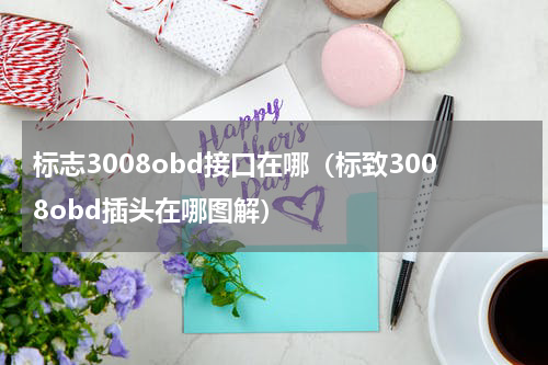 标志3008obd接口在哪（标致3008obd插头在哪图解）