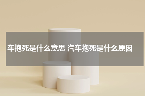 车抱死是什么意思 汽车抱死是什么原因