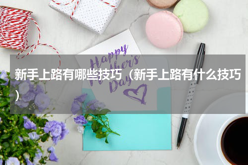 新手上路有哪些技巧（新手上路有什么技巧）