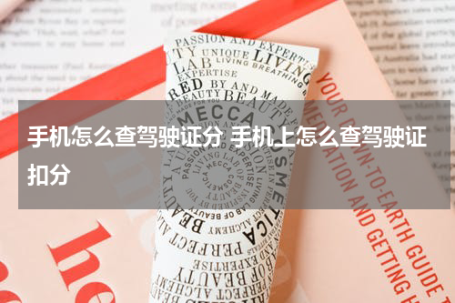 手机怎么查驾驶证分 手机上怎么查驾驶证扣分