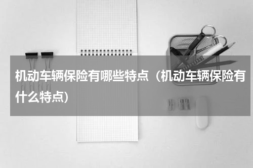 机动车辆保险有哪些特点（机动车辆保险有什么特点）