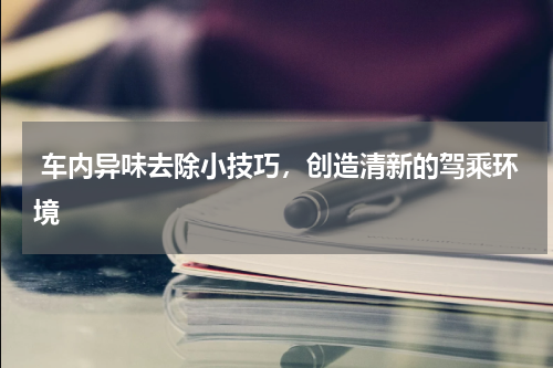  车内异味去除小技巧，创造清新的驾乘环境