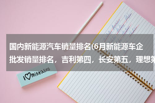 国内新能源汽车销量排名(6月新能源车企批发销量排名，吉利第四，长安第五，理想第六)