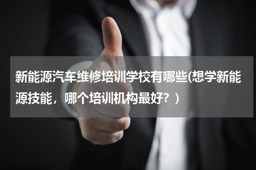 新能源汽车维修培训学校有哪些(想学新能源技能，哪个培训机构最好？)