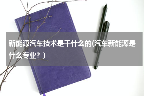 新能源汽车技术是干什么的(汽车新能源是什么专业？)