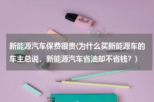 新能源汽车保费很贵(为什么买新能源车的车主总说，新能源汽车省油却不省钱？)