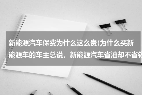 新能源汽车保费为什么这么贵(为什么买新能源车的车主总说，新能源汽车省油却不省钱？)